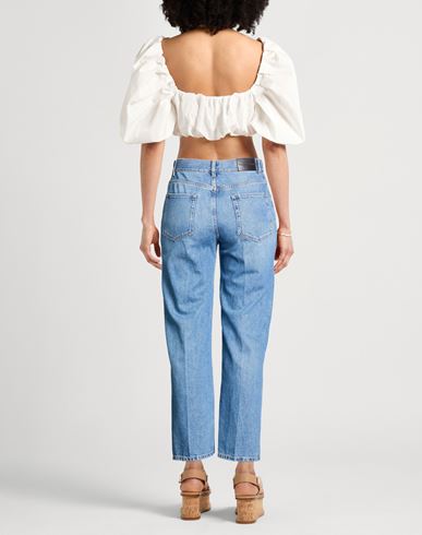 Woman Jeans Blue Size 27 Cotton, Lyocell