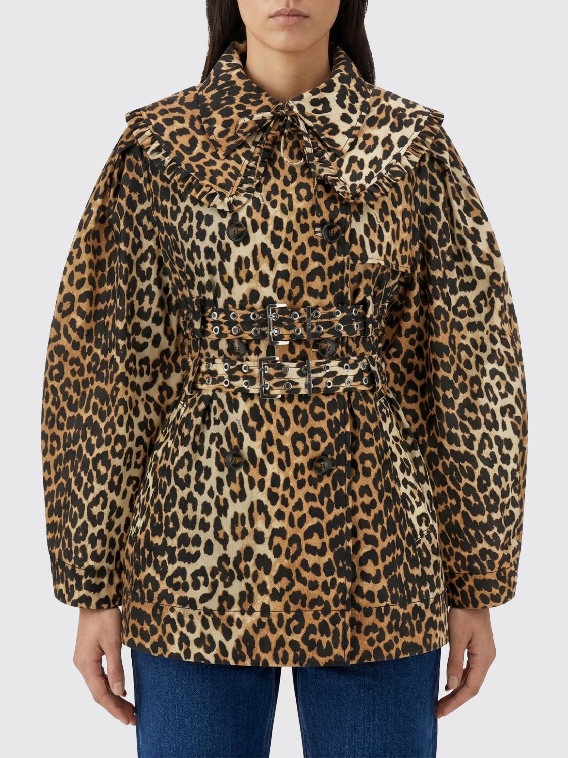 Trench Coat Woman color Brown