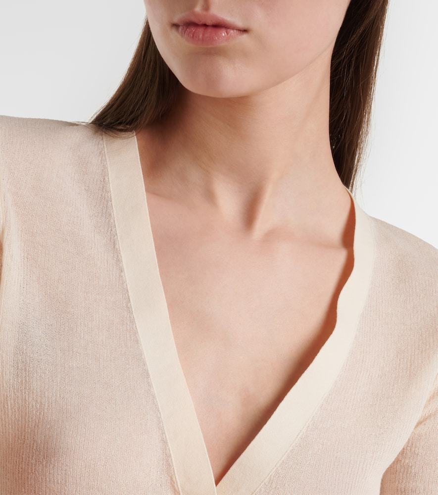 Cotton-blend cardigan