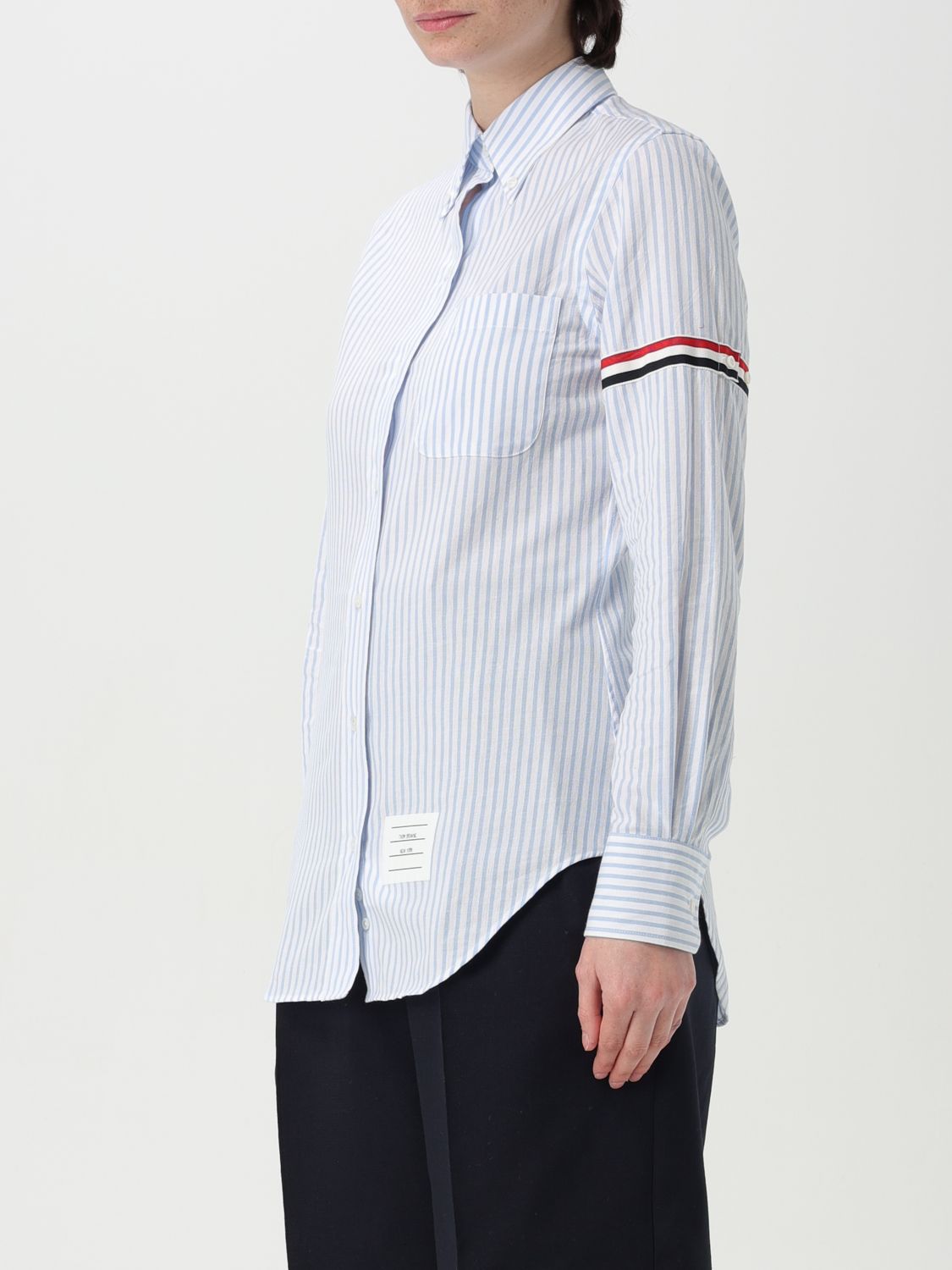 Striped cotton shirt - Blue