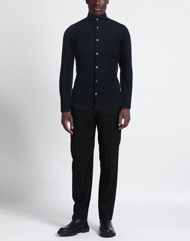 Man Shirt Midnight blue Size 15 ½ Cotton, Elastane