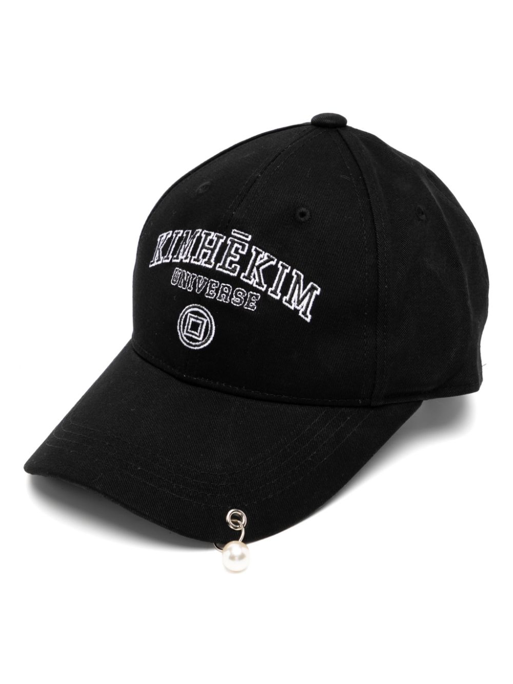 Pearl pierced cap - Black