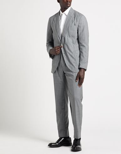 Man Suit Light grey Size 44 Wool
