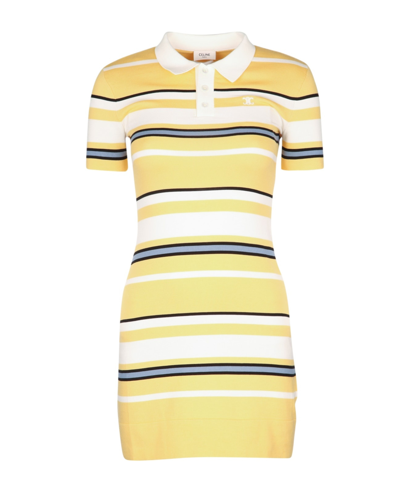 Lapel short-sleeved dress