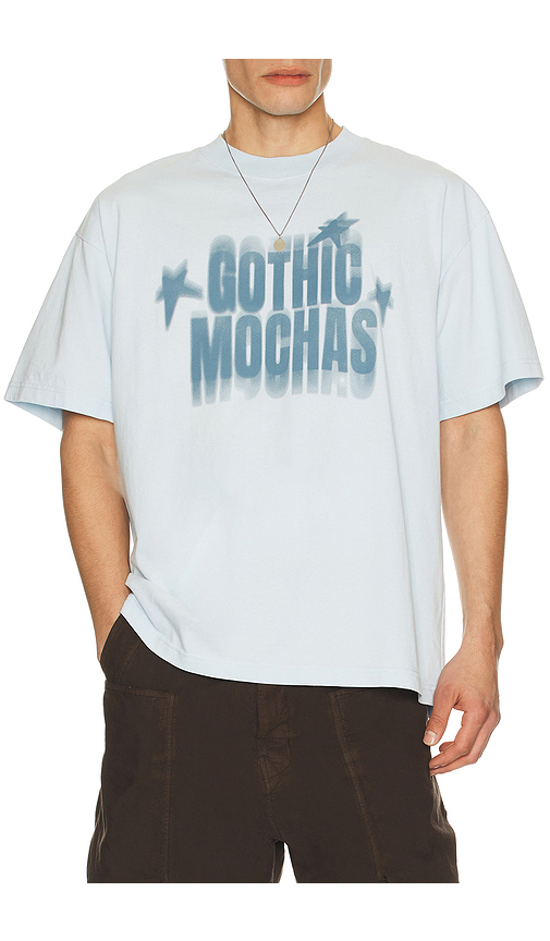 Gothicmochas Star Power 2.0 Tee in Baby Blue. - L also in S, M, XL/1X
