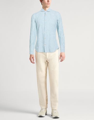 Man Shirt Deep teal Size 16 ½ Cotton, Linen