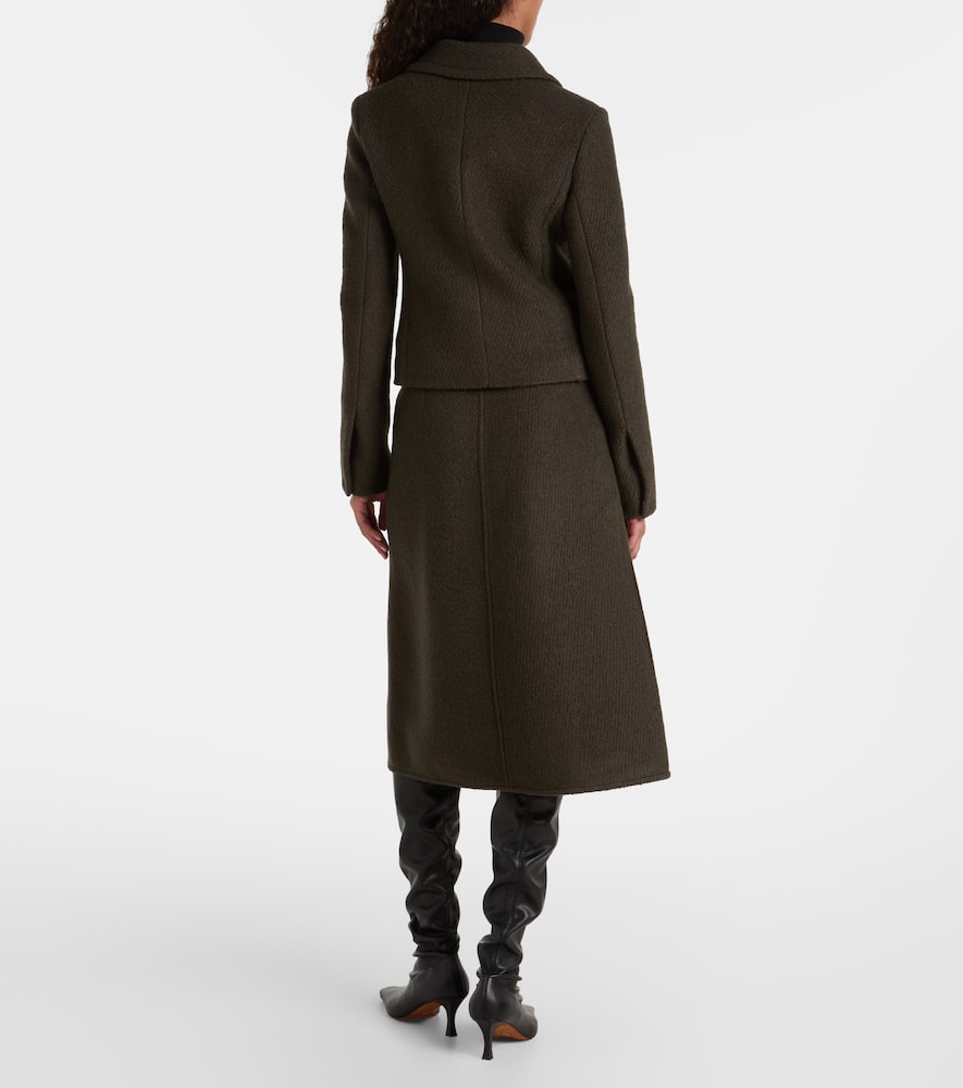 Kinsley wool-blend twill bouclé jacket