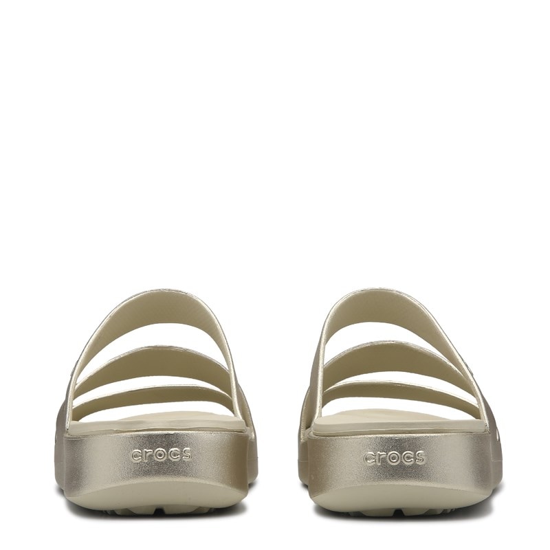 Women's Getaway Silver Strappy Sandals (Champagne Silver)