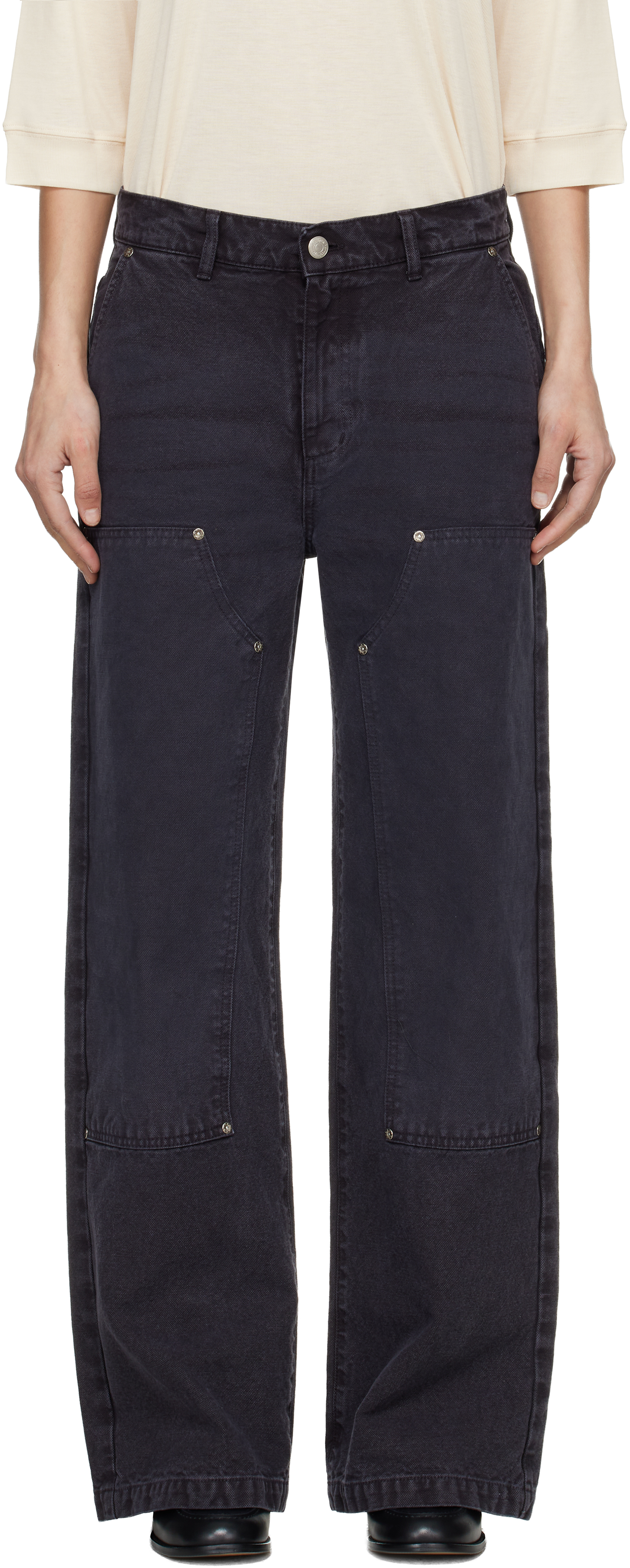 Gray Double Knee Jeans