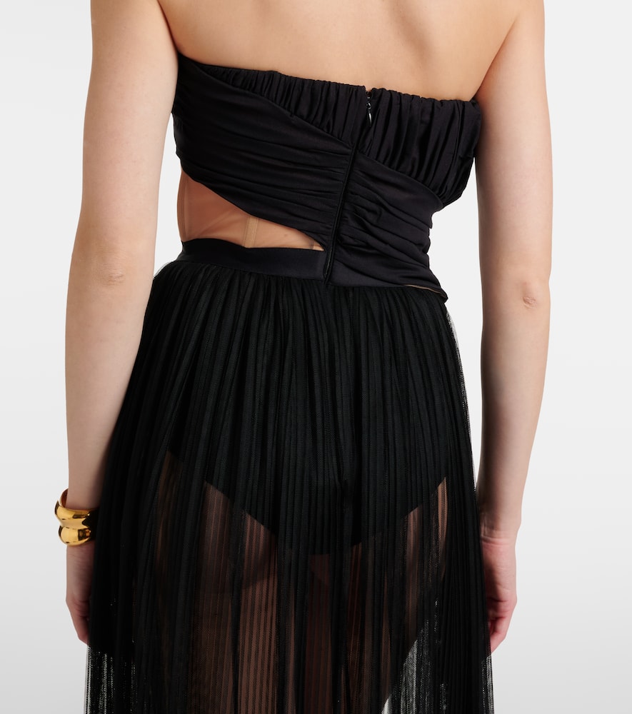 Semi-sheer gown