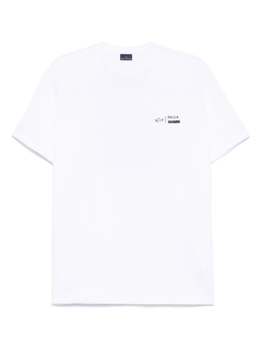 White Crewneck Logo T-Shirt