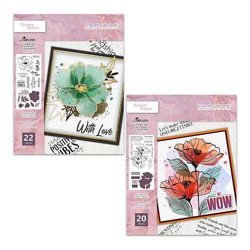 Floral Theme Stamps and Dies 42-piece Kit