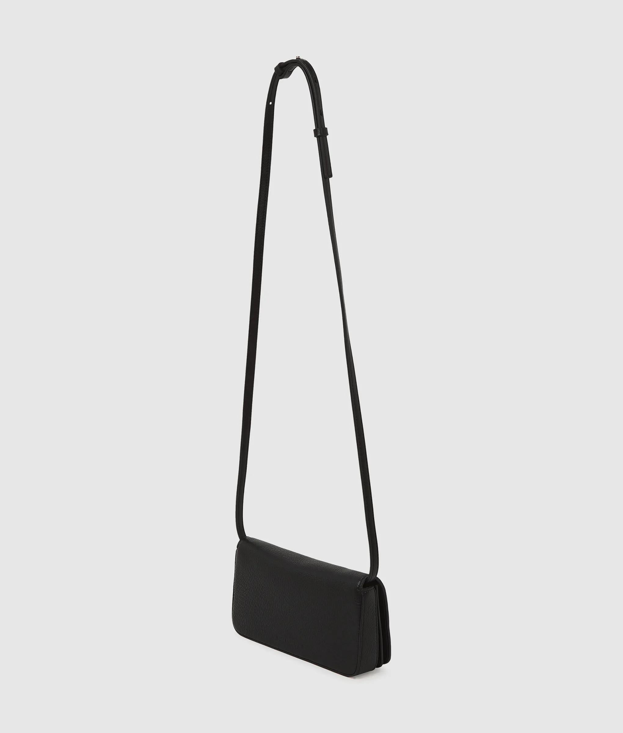 Karl Lagerfeld - Mini Sac À Bandoulière K/autograph Avec Écusson, Femme, Noir-nickel, : One