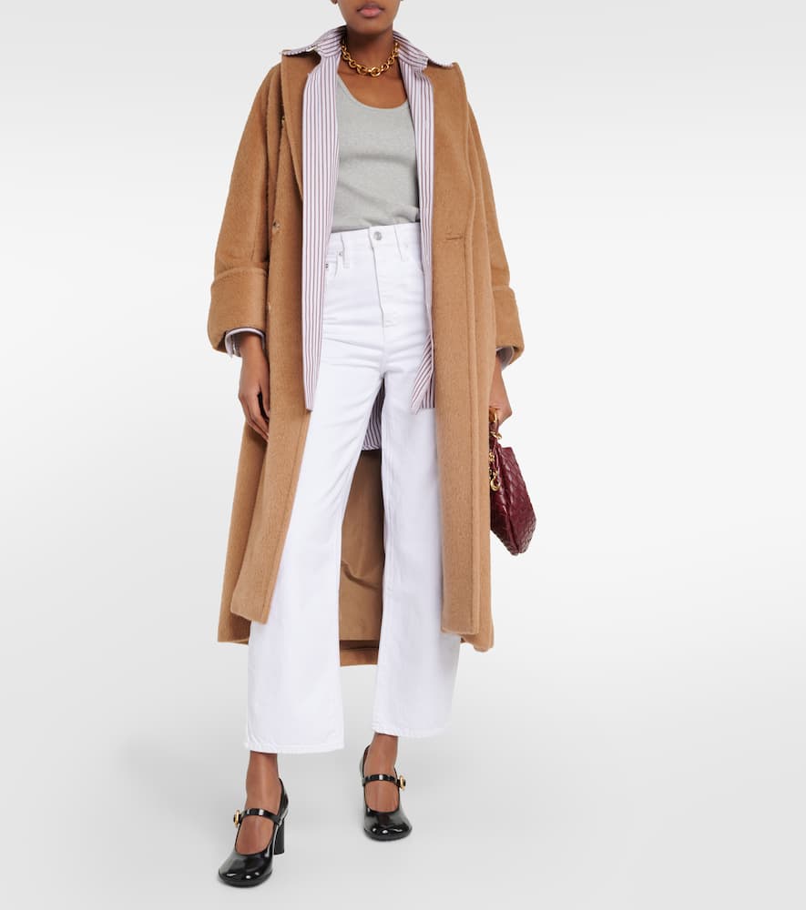 High-rise barrel-leg jeans