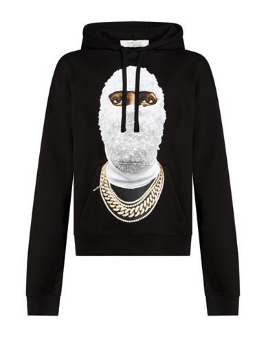 Man Sweatshirt Black Size S Cotton