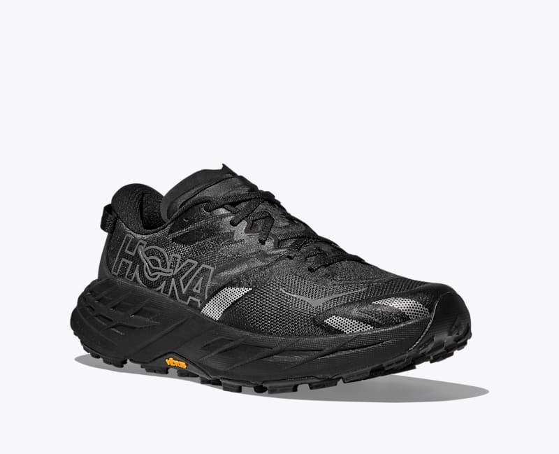HOKA Men's Speedgoat 7 Shoes in Black/Outer Orbit