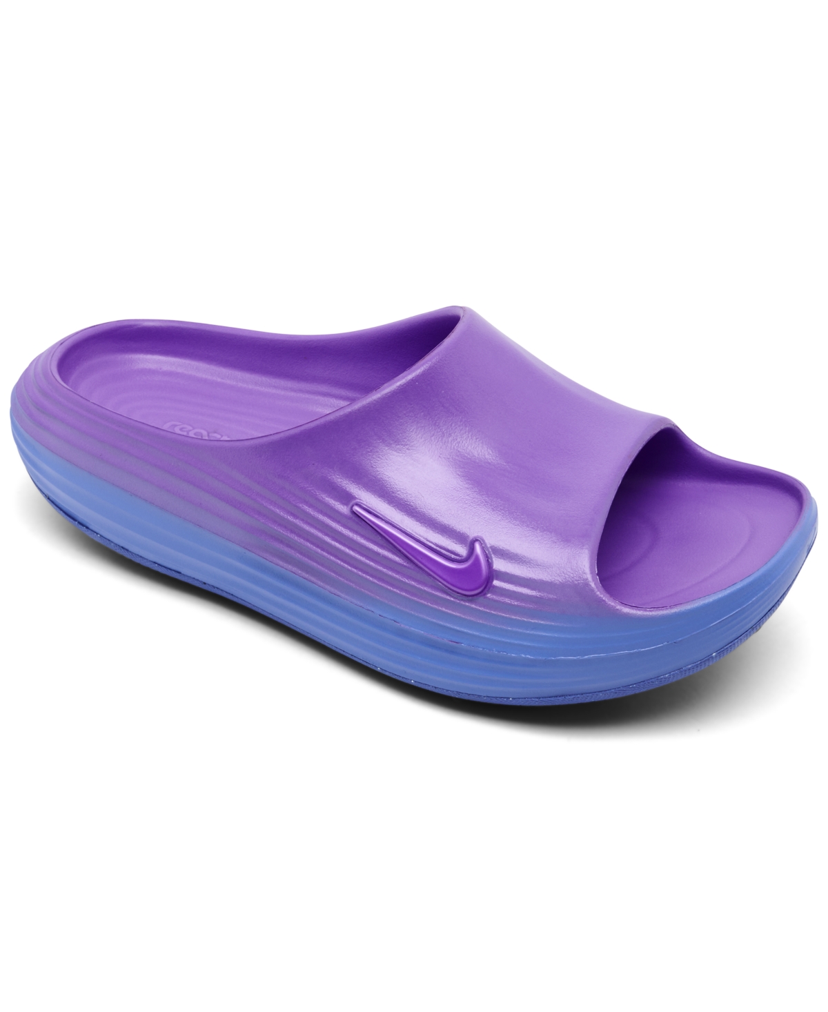 Women's ReactX Rejuven8 Recovery Slide Sandals from Finish Line - Violet, Sapphire