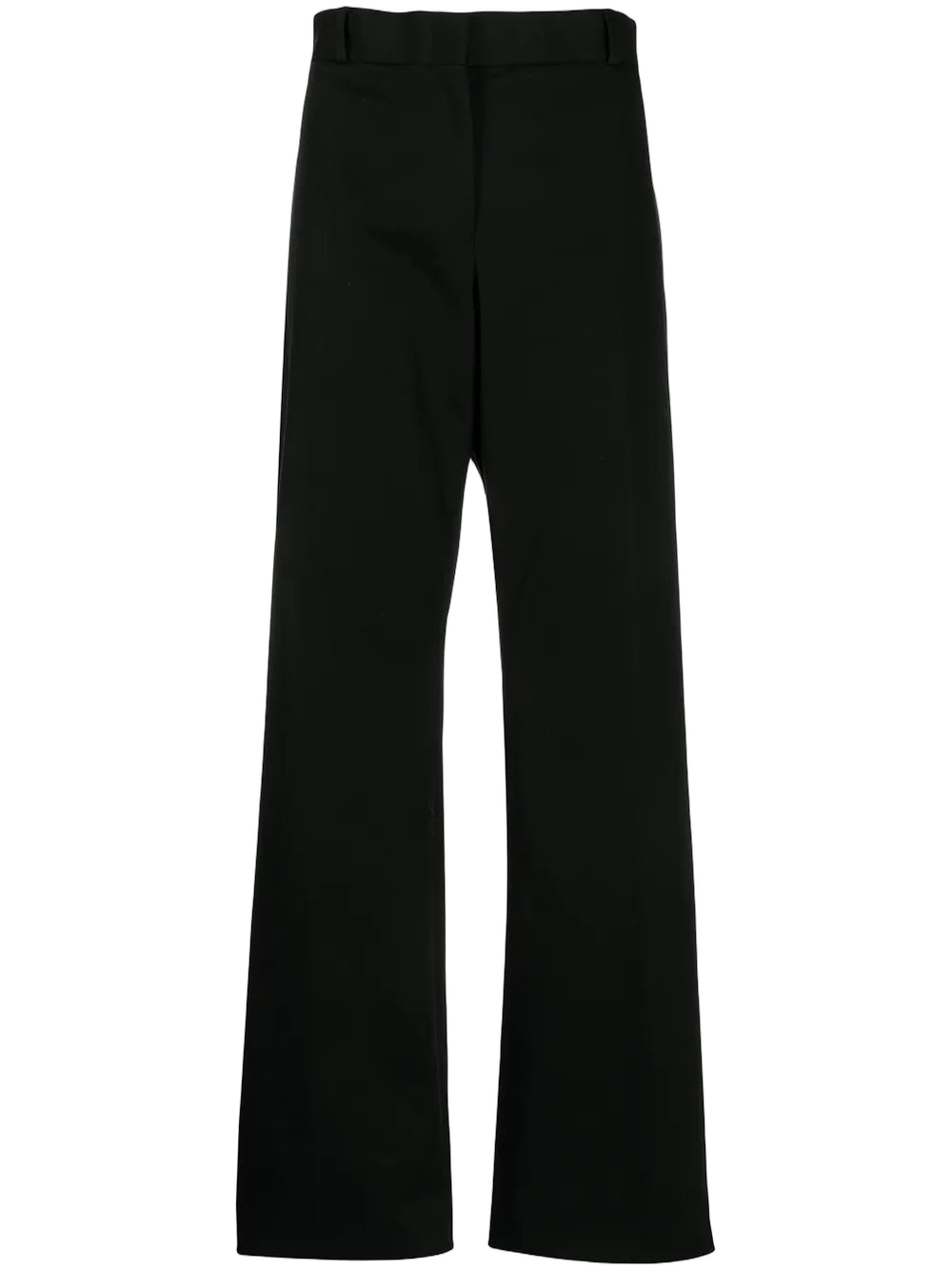 Wide-Leg Trousers — Black