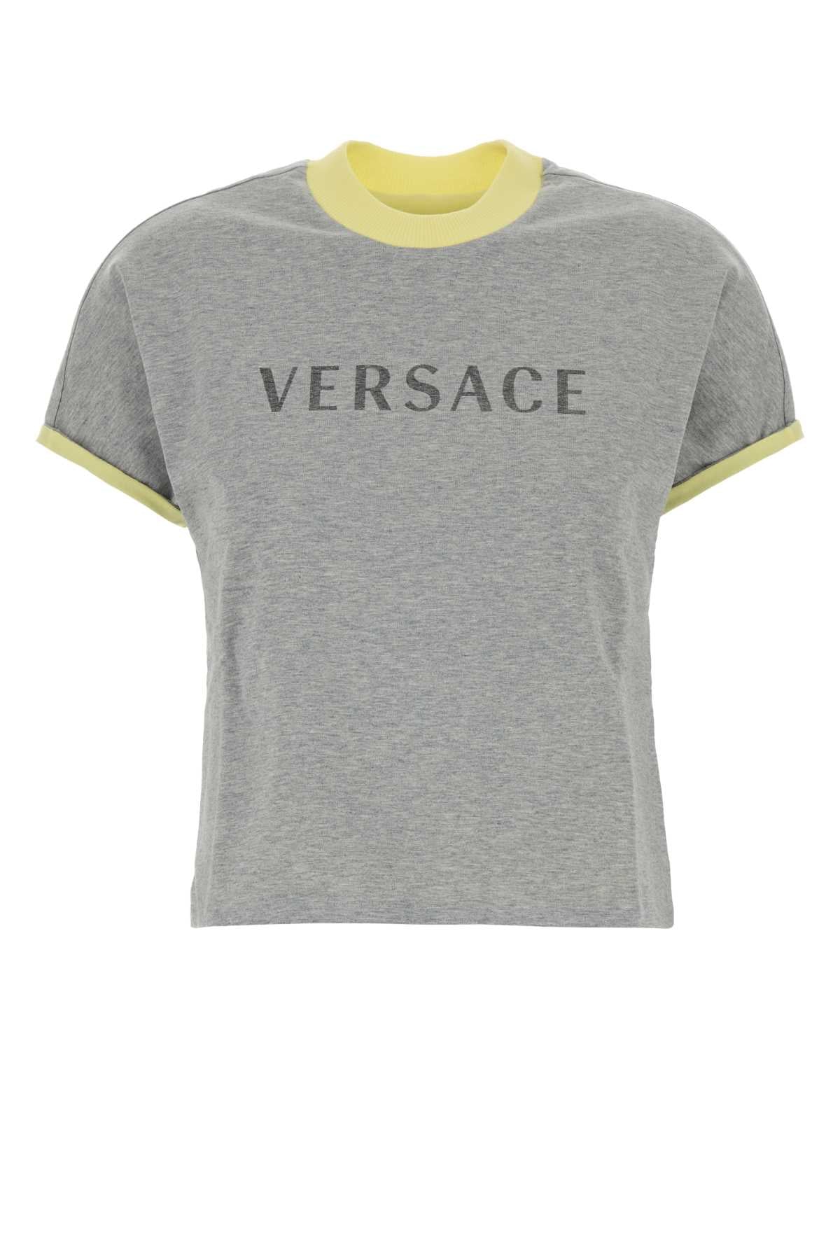 Logo-Printed Cotton T-shirt — Gray