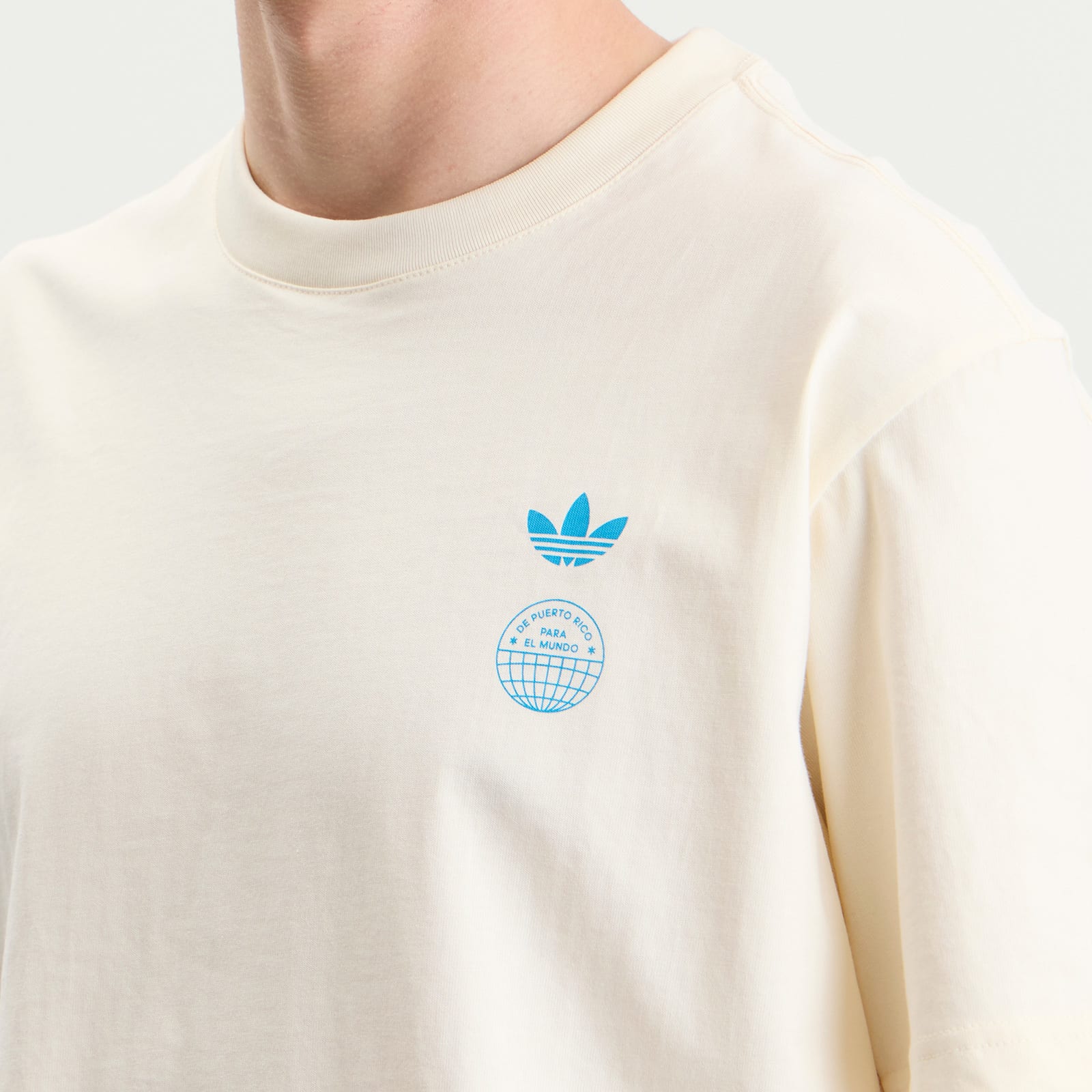 Men's x Bad Bunny London Tour Merch T-Shirt in Cream White