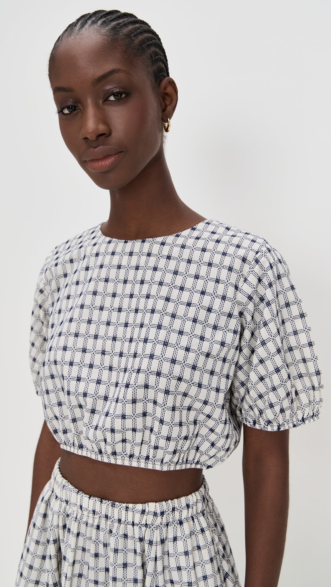 Lillian Blouse Ivory Dobby