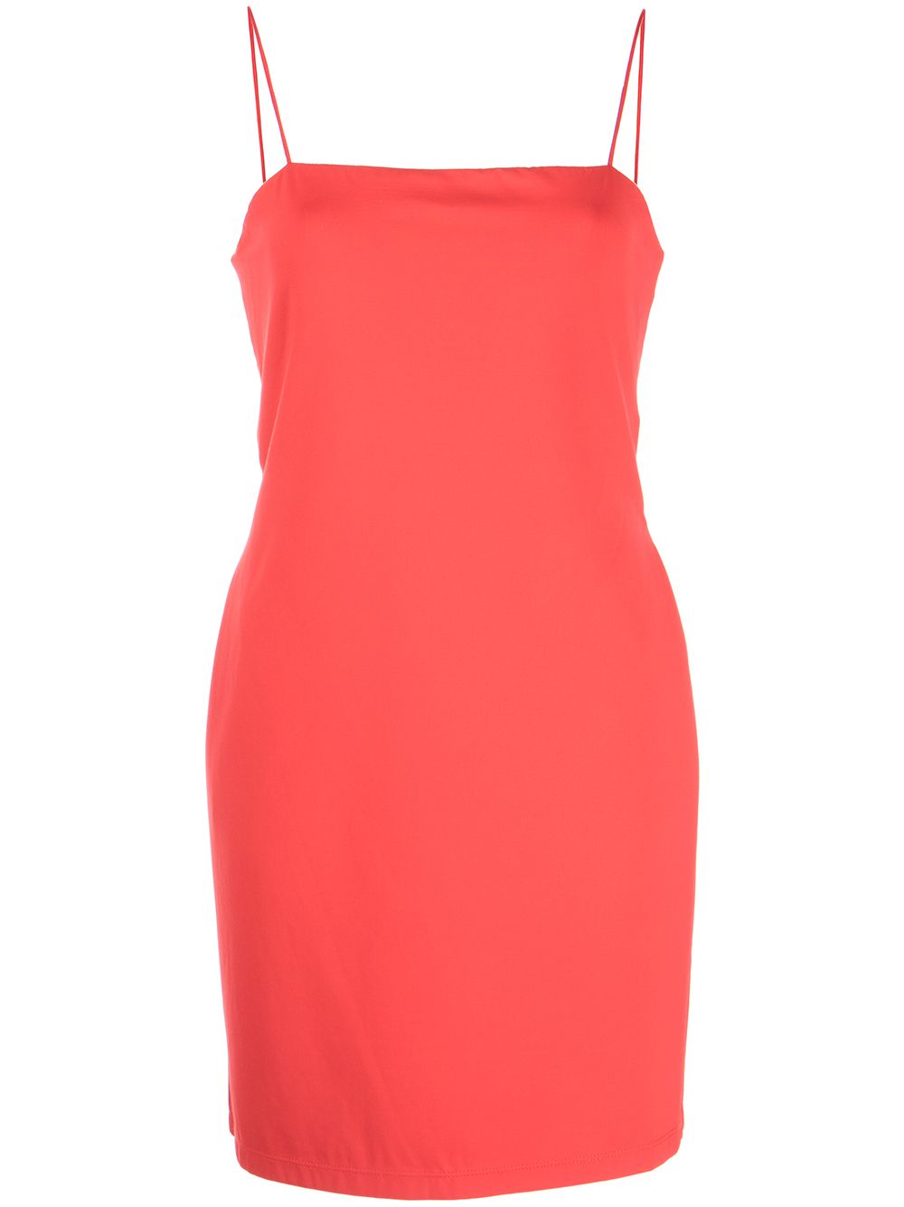 Nelle spaghetti strap dress - Red