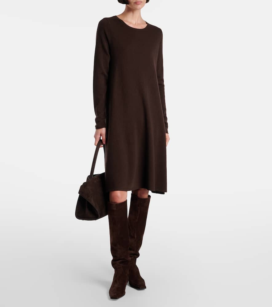 Wool and cashmere midi dress