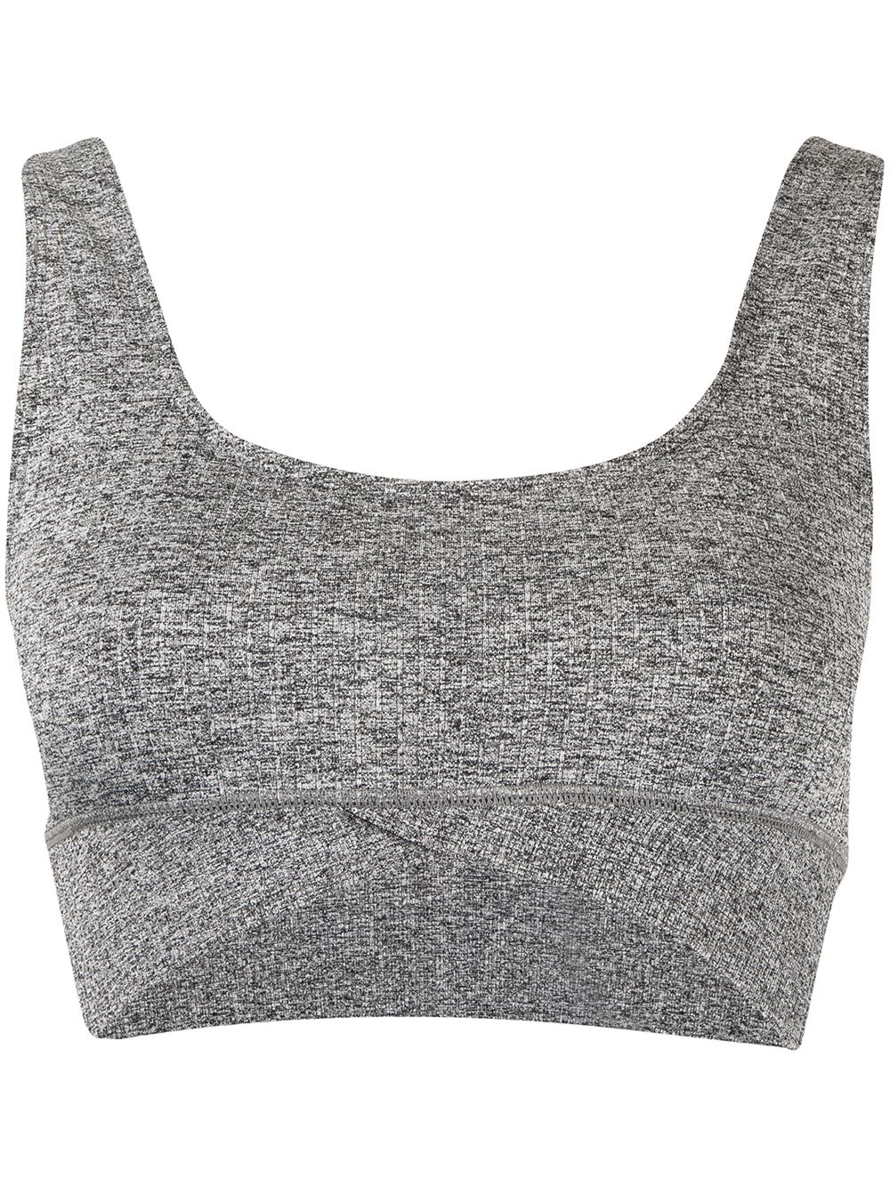 Ayama pia cropped top - Grey
