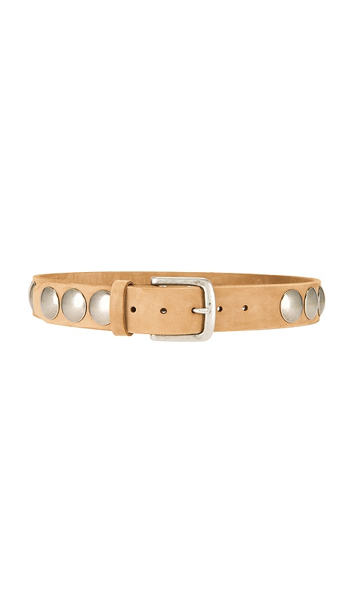 LAMARQUE x REVOLVE Disc Studded Belt in Brown.  S. Also in L