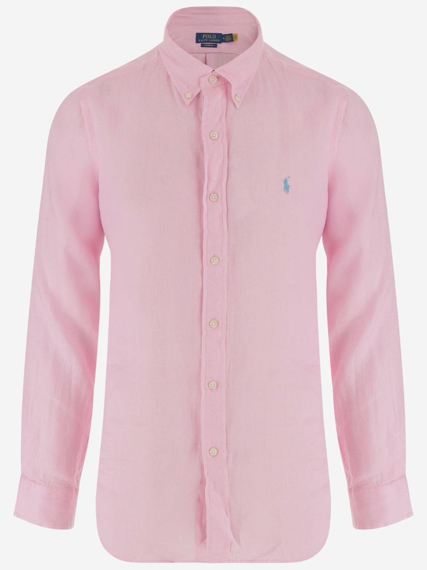 Pink linen shirt