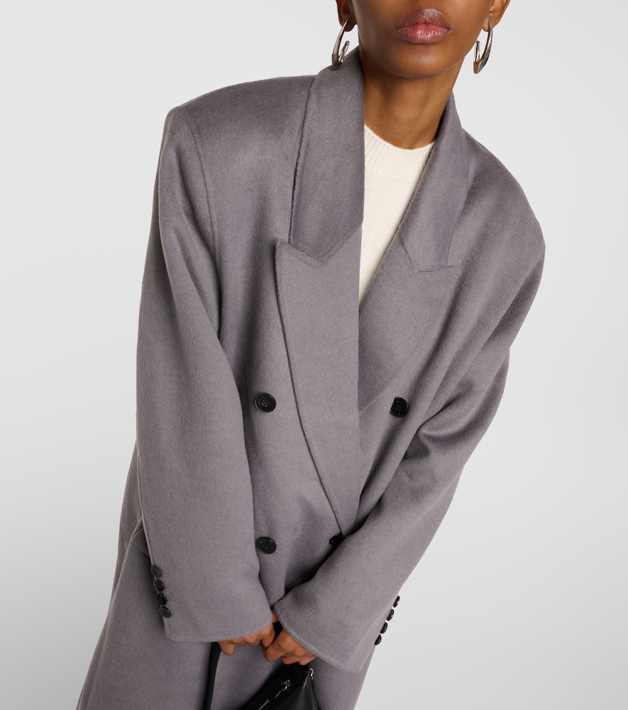 Gaia double-breasted wool-blend coat