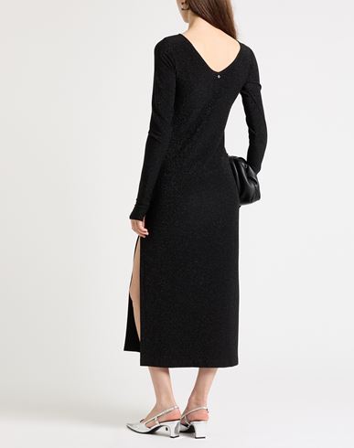 Woman Midi dress Black Size 10 Viscose, Polyester, Nylon, Elastane
