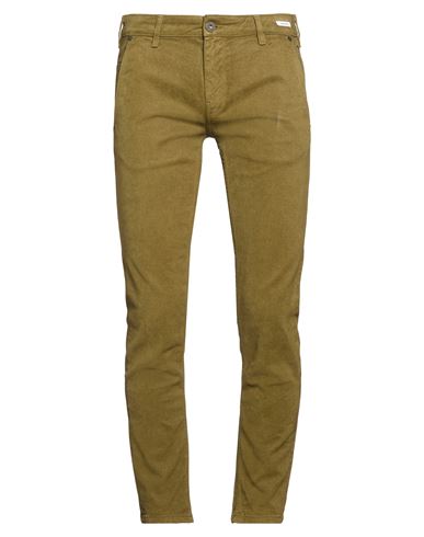 Man Pants Military green Size 32 Lyocell, Cotton, Elastane