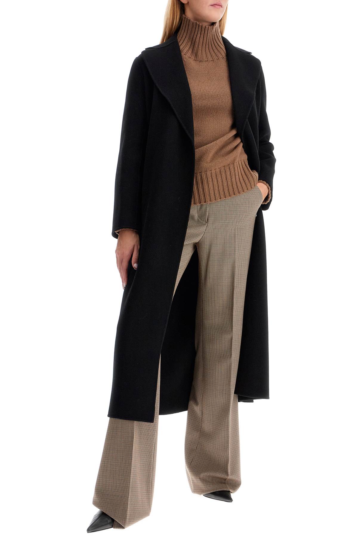 Poldo wrap coat in virgin wool