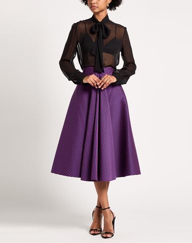 Woman Midi skirt Mauve Size 4 Polyester, Wool, Polyamide