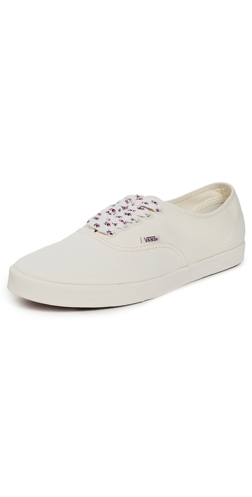 Vans Authentic Lowpro Sneakers Floral Laces Egret W
