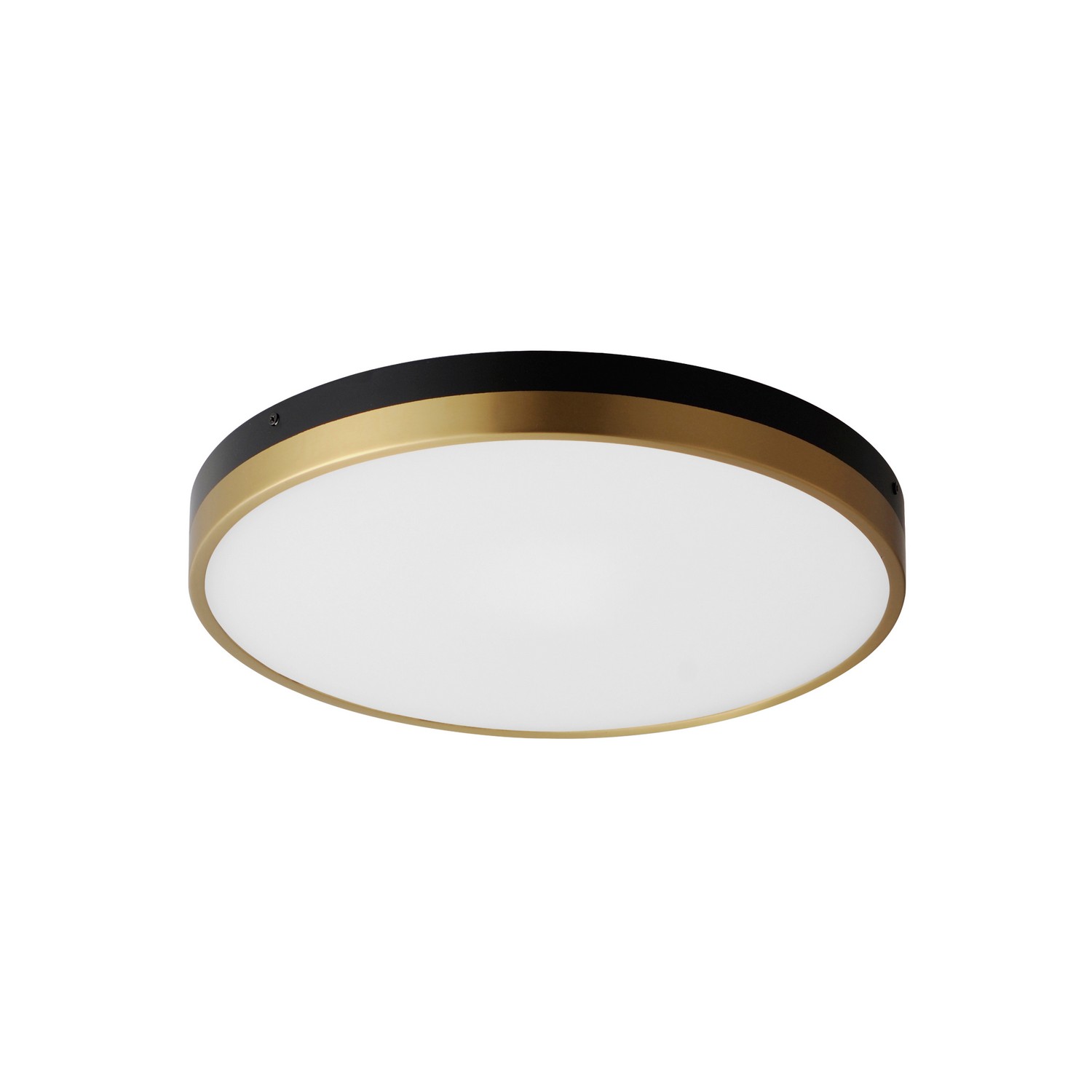 Black Antique Brass LED Flush Mount from the Dapper Collection