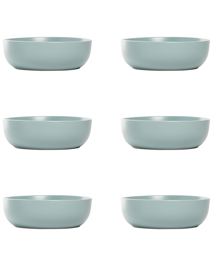 Set Of 6 Wazee Matte Coupe Dinnerware Bowls