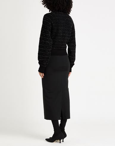 Woman Jacket Black Size 4 Viscose, Synthetic fibers, Hemp, Wool, Cotton