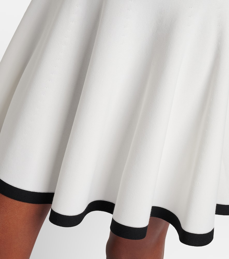 Cotton-blend miniskirt