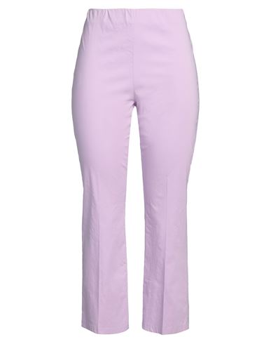 Z. o.e. Zone Of Embroidered Woman Pants Lilac Size L Viscose, Polyamide, Elastane