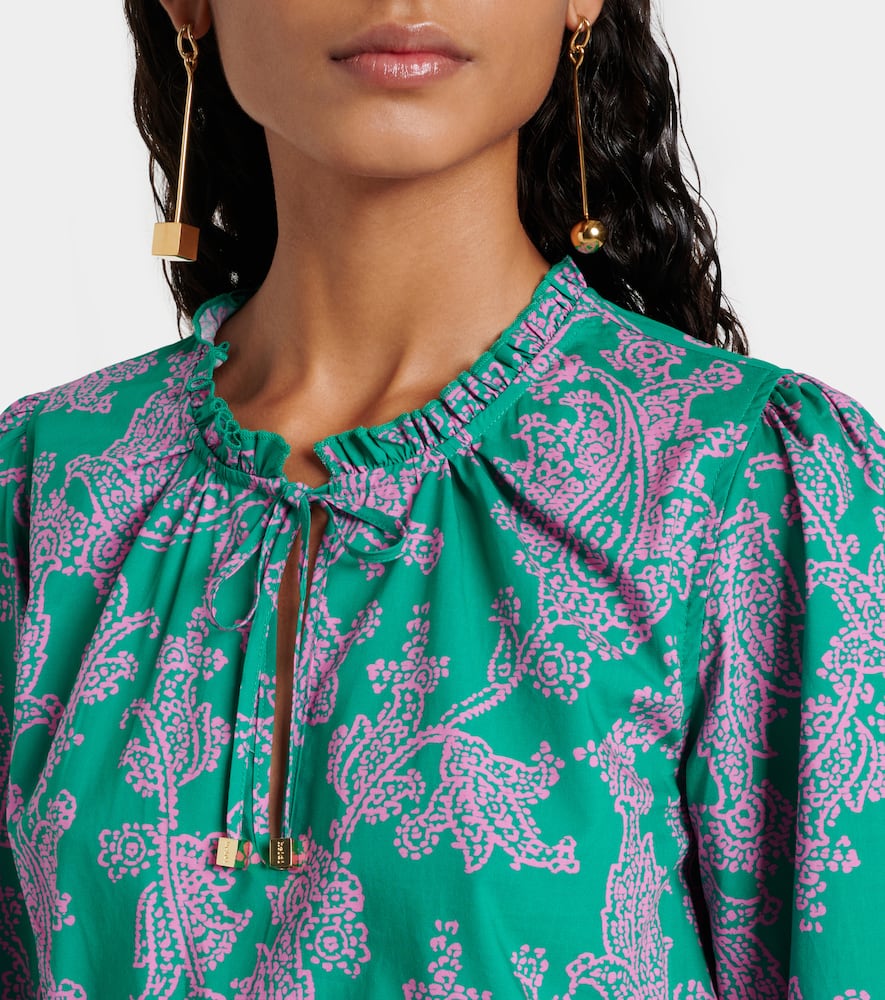 Santa Rosa paisley cotton-blend maxi dress