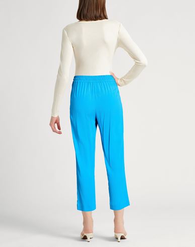 Woman Pants Azure Size 4 Acetate, Silk