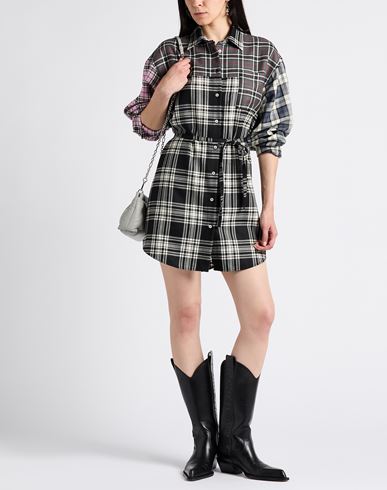 Msgm Woman Mini dress Black Size 8 Virgin Wool