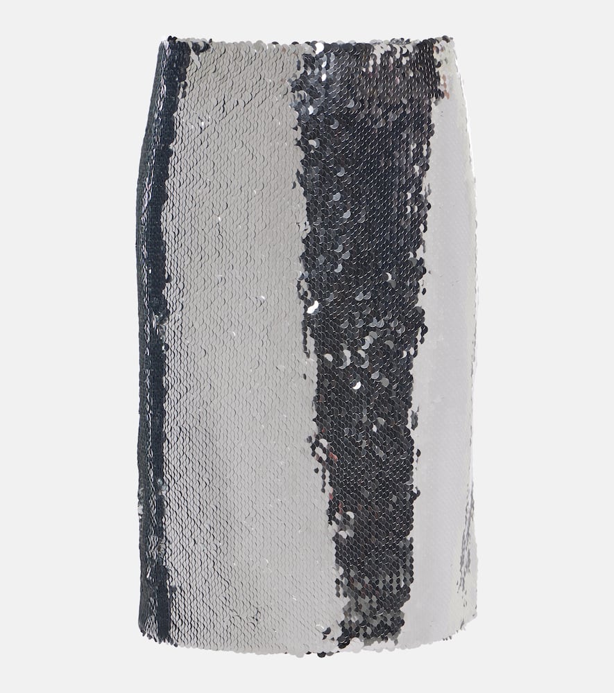 Sequined midi skirt