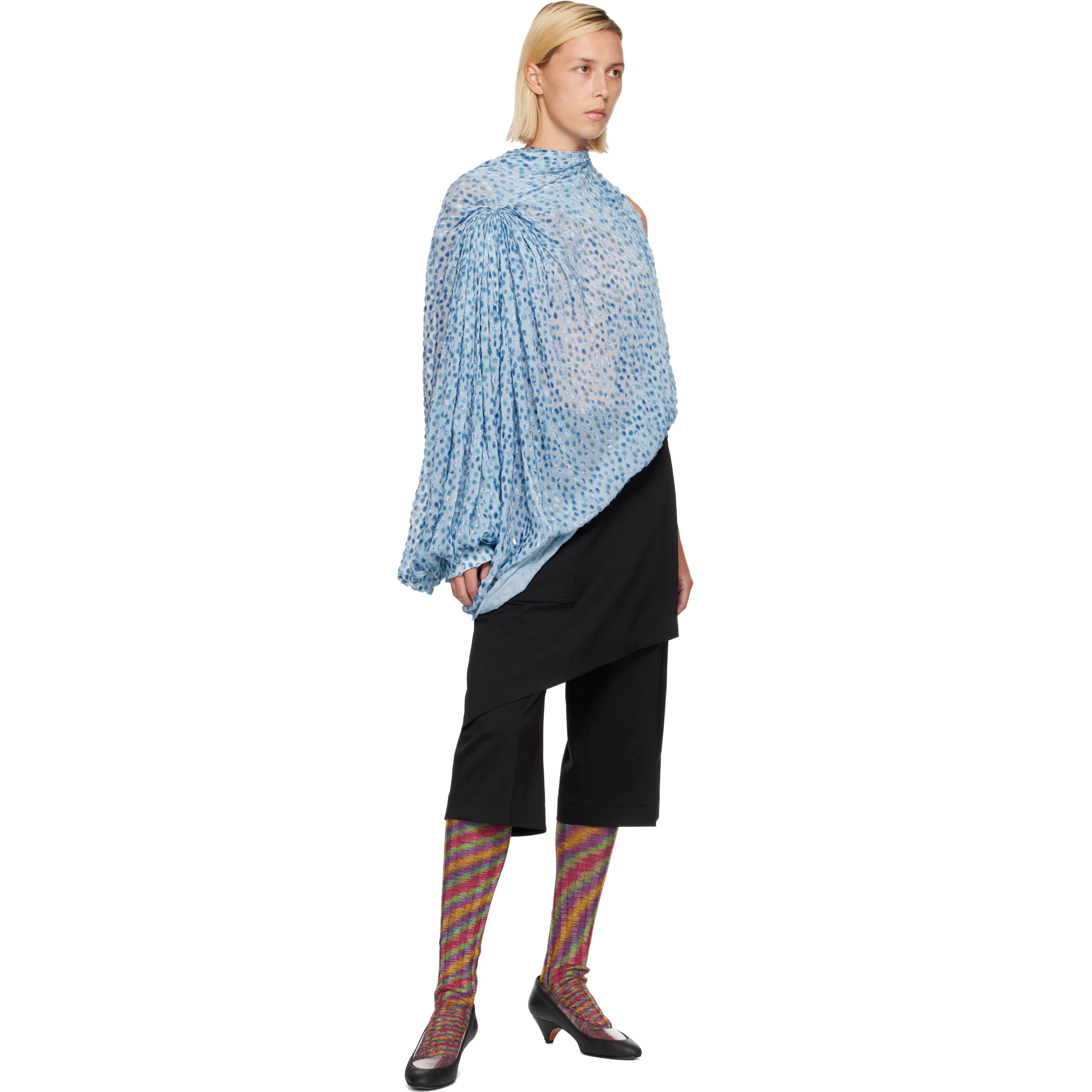 Black Linnet Wrap Culottes Shorts