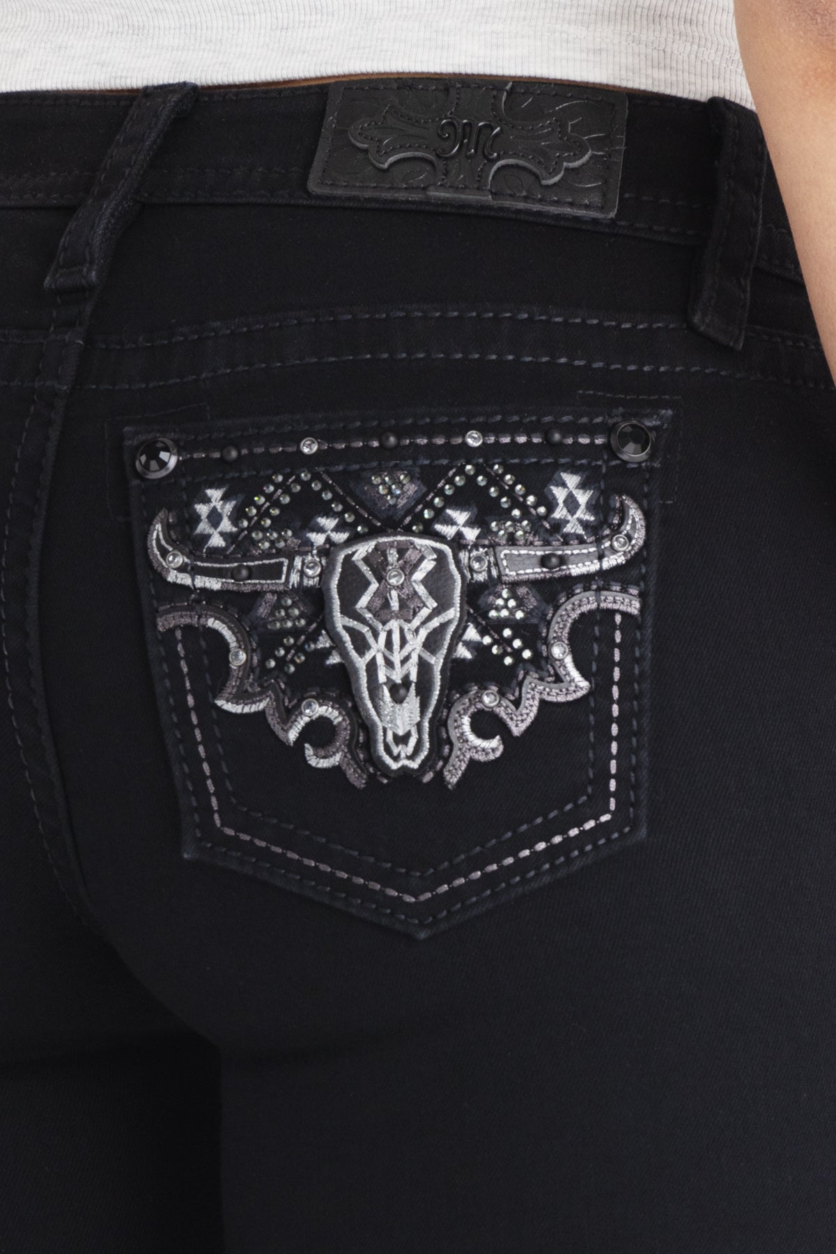 "Black Spur Bootcut Jeans