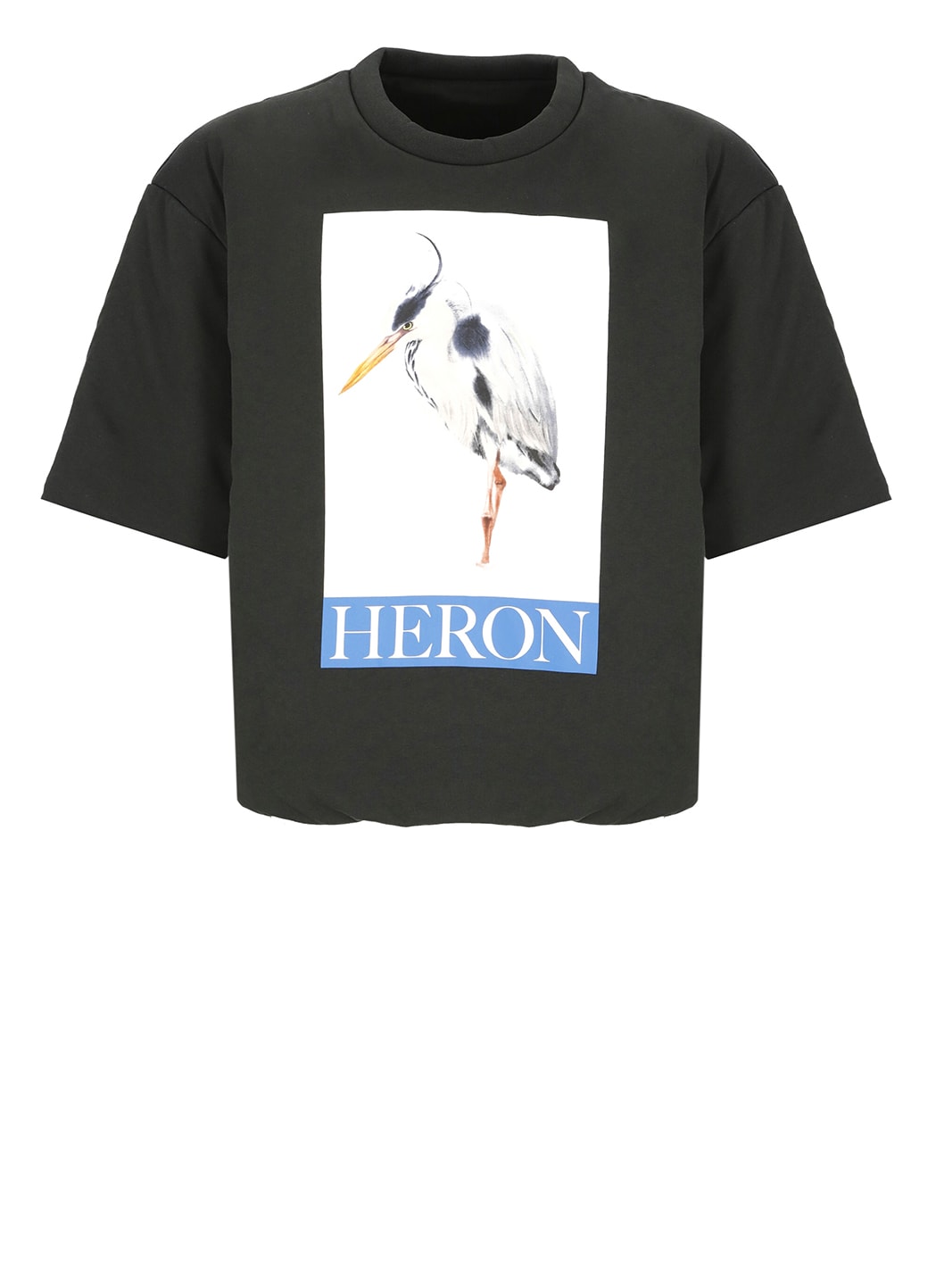 Bird-motif logo-print T-Shirt - Black