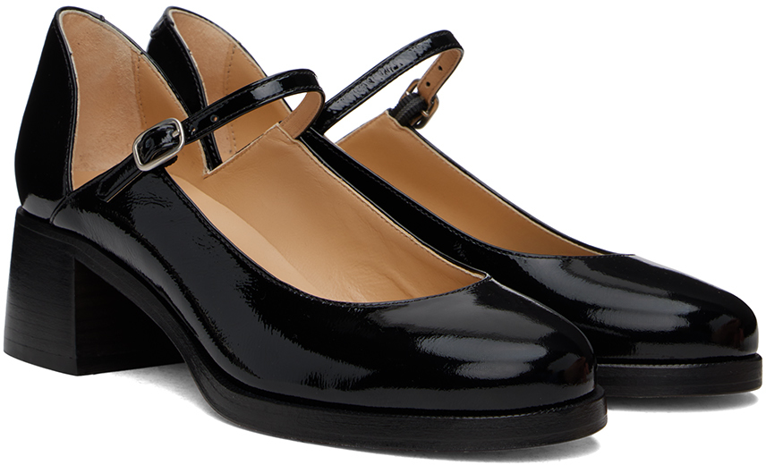 A.P.C. Black Jade Mary Jane Heels