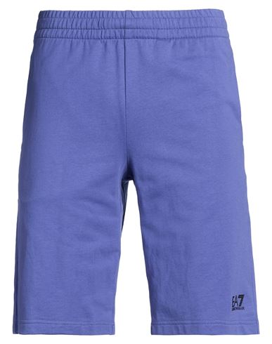 Man Shorts & Bermuda Shorts Bright blue Size L Cotton